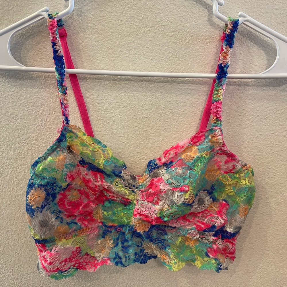 PINK Victoria’s Secret Lace Tie Dye Bralette.